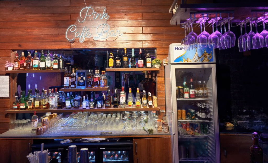 Beyond the Buzz: Why Pinkcafe is the #1 Bar in Rishikesh for Unforgettable Nights 1 Pinkcafe Bar & Restaurant in Tapovan, Rishikesh